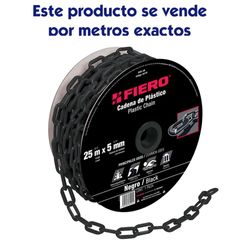 Cadena De Plástico Negro De 30 Lb - Fiero