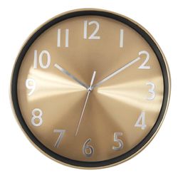 Reloj de Aluminio para Pared Bronce 12 Plg