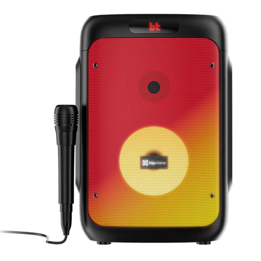 Bocina Portátil BoomFire X de 100 W RMS con Bluetooth 5.0, Luces LED y Micrófono en Color…