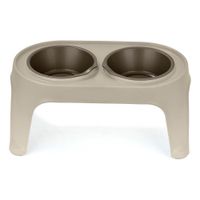 Plato Alto para Perro Mediano - Taupe