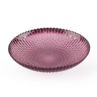 Plato de Vidrio para Postre Burgundy 8.3 Plg