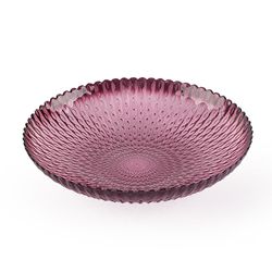 Plato de Vidrio para Postre Burgundy 8.3 Plg