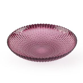 Plato de Vidrio para Postre Burgundy 8.3 Plg