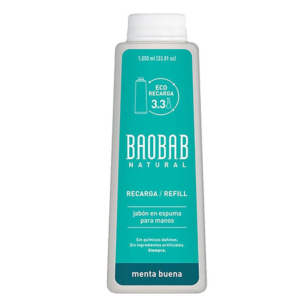 Jabón para Manos en Espuma Recarga Menta 1000 mL