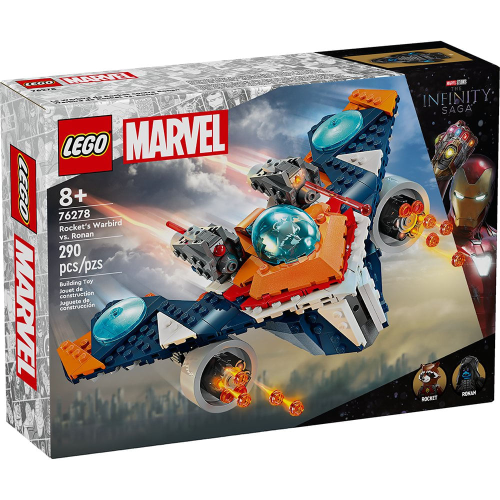 LEGO Marvel Warbird de Rocket vs. Ronan #76278 de 290 Piezas