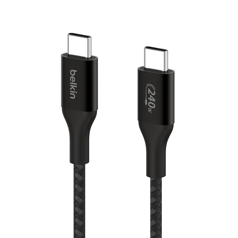 Cable Belkin USB-C a USB-C 240 W Color Negro de 2 M