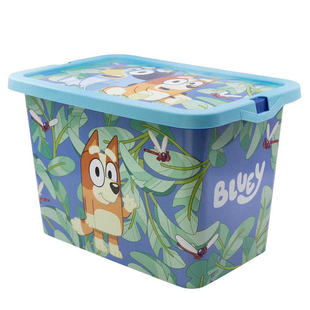 Caja Organizadora Infantil con Cierre Tipo Clic de 7 L Diseño Bluey para Guardar Juguetes…