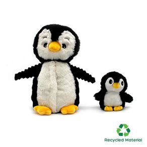 Peluche Mamá y Bebé Pingüino Negro - Les Ptipotos