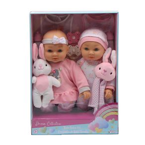 Set-de-Muñecas-Bebes-Gemelas-con-Accesorios
