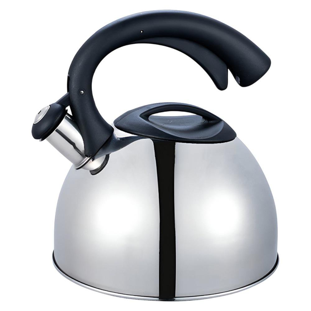 Tetera de 3 L Satinada de Acero Inoxidable con Silbato