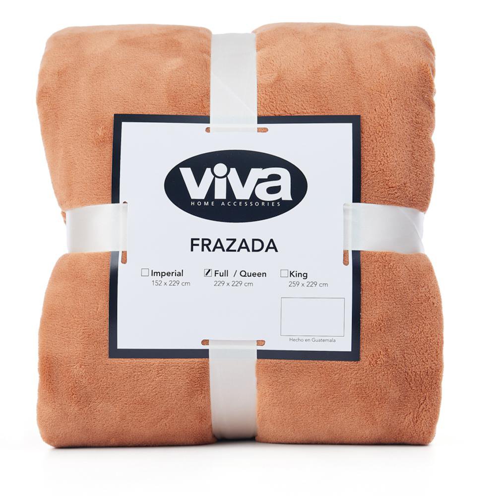 Frazada de Microfibra Suave Color Café - Varios Tamaños Full Queen