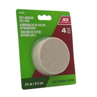 Protectores Circulares Fieltro Beige 2 1/2 Plg 4 Unidades - Ace