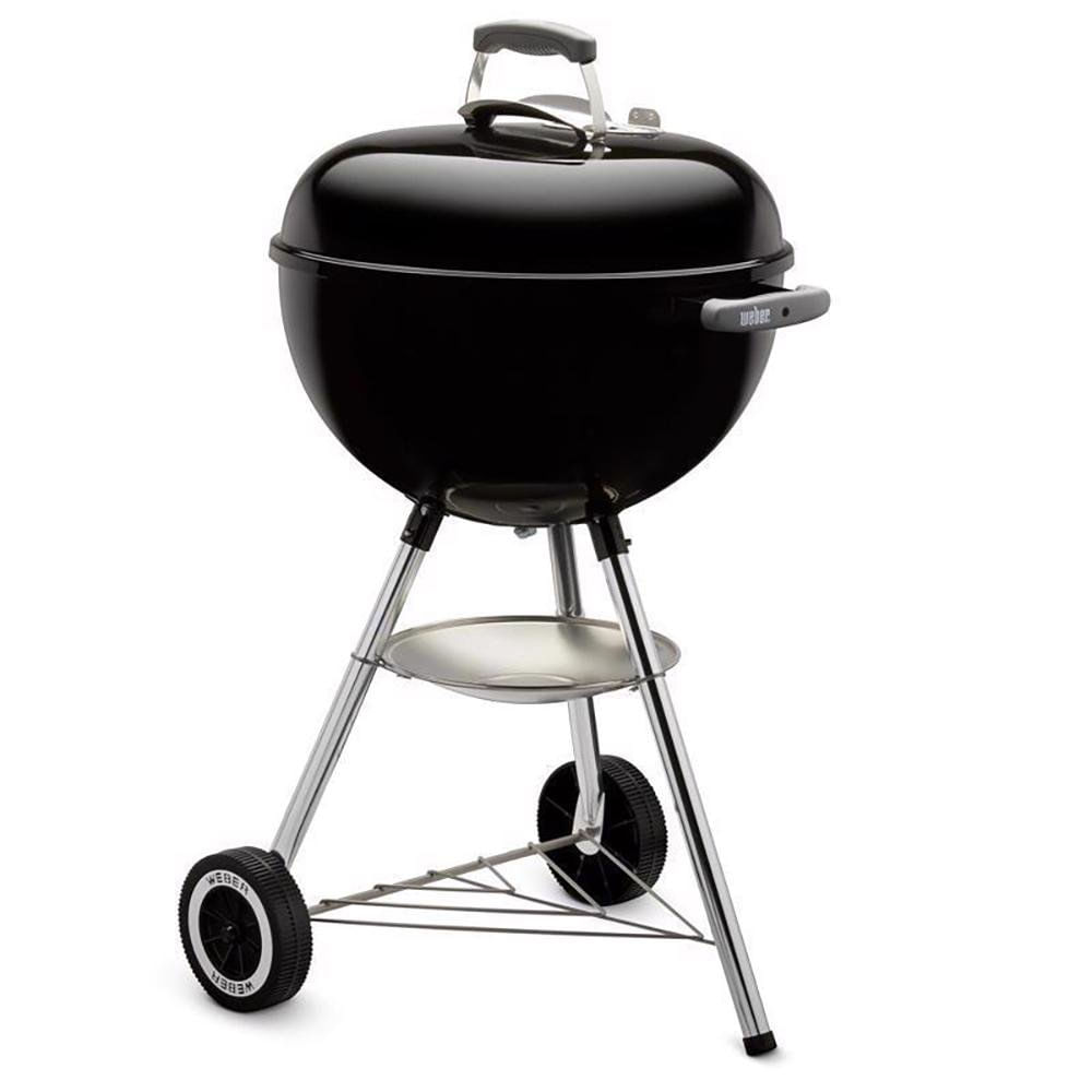 Churrasquera a Carbón Original Kettle Weber 18 Plg con Tapa, Sistema One-Touch y Ruedas pa…