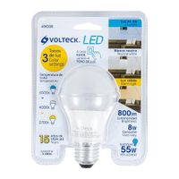 Lámpara Tipo Bombilla LED con 3 tonos de Luz - Volteck