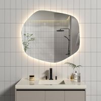 Espejo Asimétrico LED 100 X 90 Cm - Viva