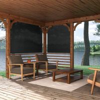 Lona Enrrollable Para Exterior 95% Uv Gris