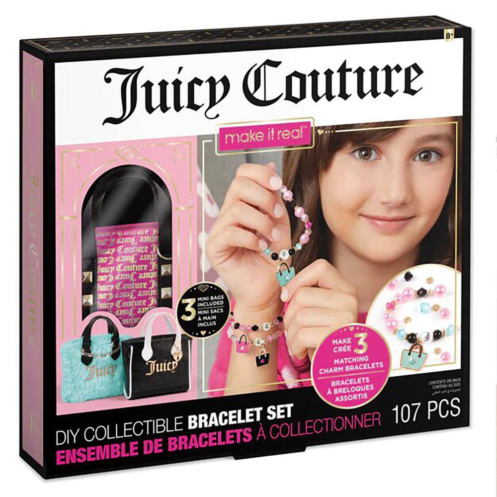 Set de Creación de Pulseras Coleccionables Juicy Couture con Charms de Bolsas de 107 Pieza…