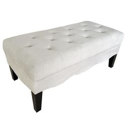 Taburete Rectangular Mallorca Gris 114x53x48 Cm - Acomodel