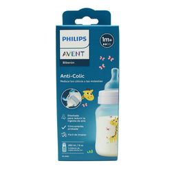 Biberón Philips Avent Anti-Colic con Válvula AirFree Diseño Jirafa 260 Ml