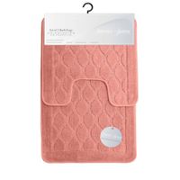 Set de Alfombras Rosa para Baño