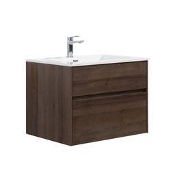 Mueble con Lavamanos Empotrable Bosco Roble Oscuro 85X51.90X60 Cm