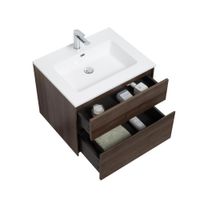 Mueble con Lavamanos Empotrable Bosco Roble Oscuro 85X51.90X60 Cm