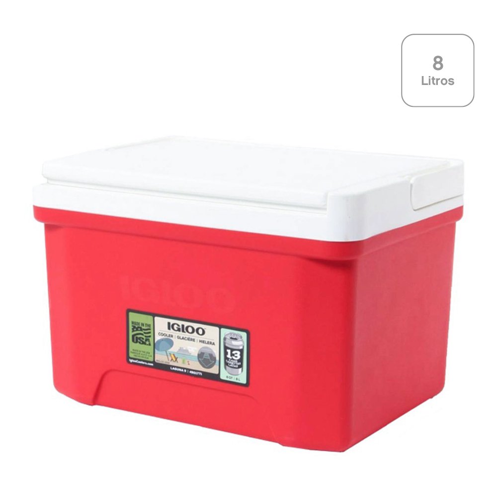 Hielera Igloo Laguna Breeze de 8 Litros Color Rojo
