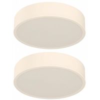 Set de 2 Plafones Modernos Blancos