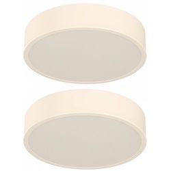 Set de 2 Plafones Modernos Blancos