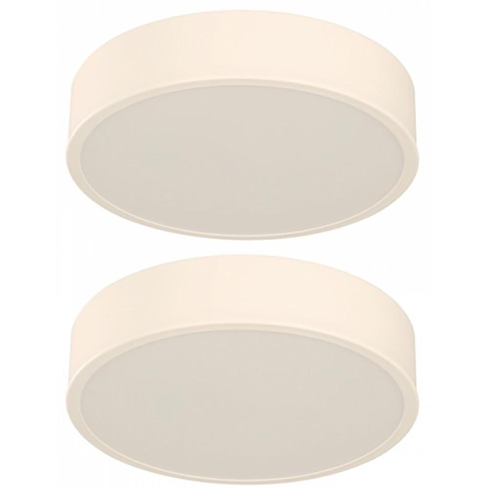 Set de 2 Plafones Modernos Blancos