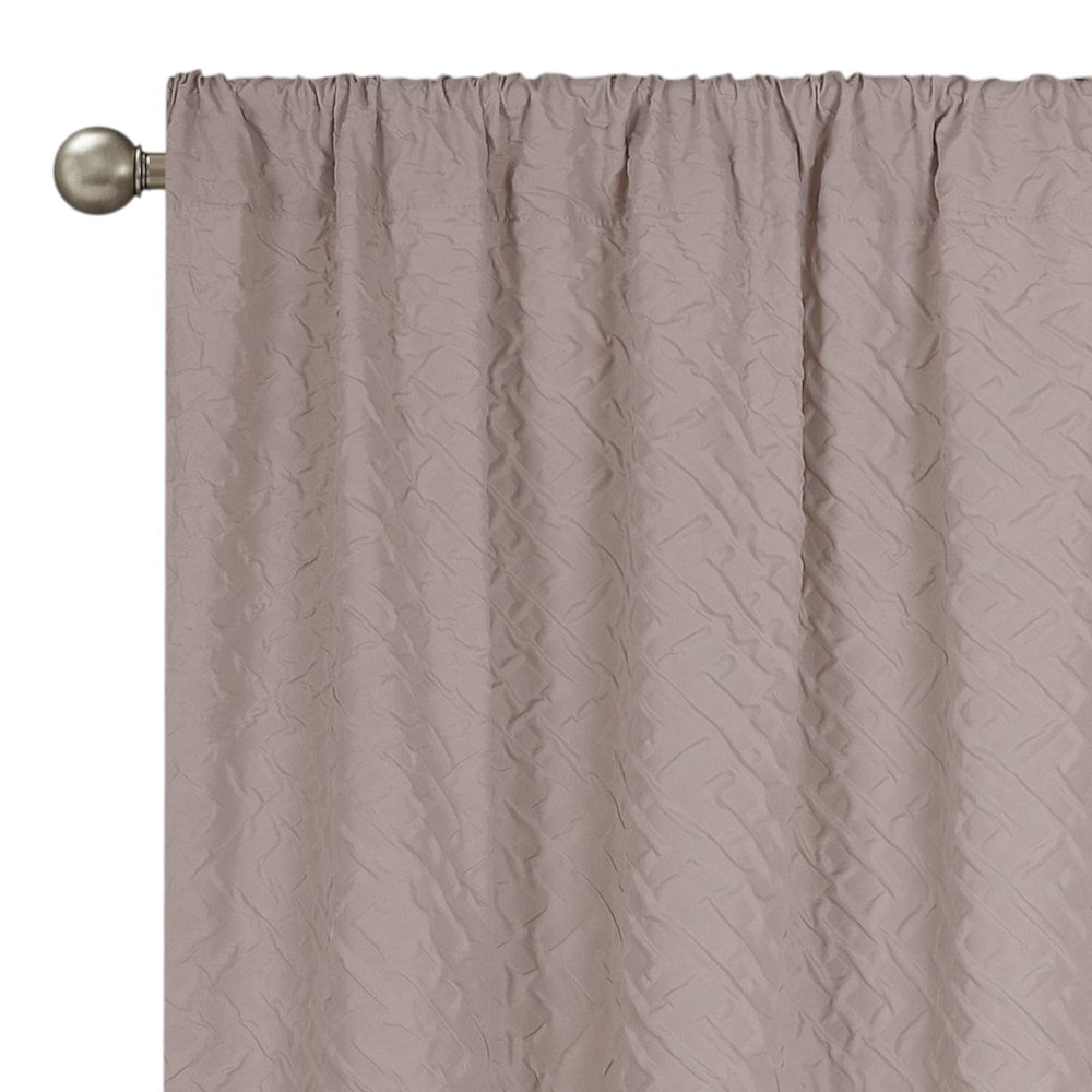 Cortina Crinkle con Ojales de 127 x 229 Cm - Varios Colores Taupe