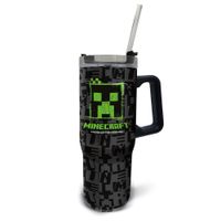 Vaso Térmico con Asa y Pajilla Minecraft