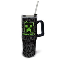 Vaso Térmico con Asa y Pajilla Minecraft