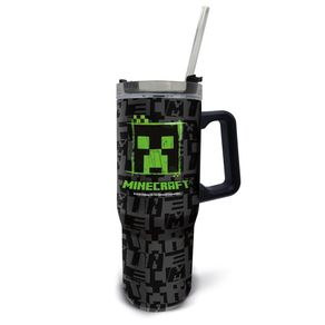Vaso Térmico con Asa y Pajilla Minecraft