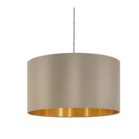 Lampara de Colgar Maserlo Taupe y Dorado