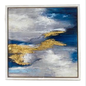 Cuadro con Decoración Abstracta 60x2.8x60 Cm