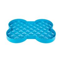 Plato Turquesa en Forma de Hueso - Lickimat