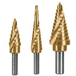 Set Brocas Escalonadas de Titanio 3 Pzas Metal/Plástico - Truper Expert
