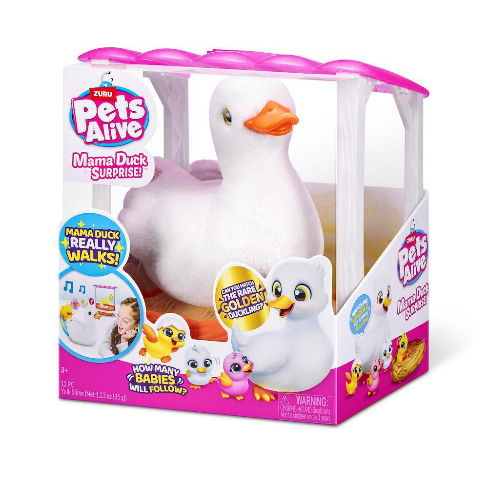 Mascota Interactiva Pets Alive Mama Duck Surprise Mamá Pato con Bebés Sorpresa 3+ Años Pet…