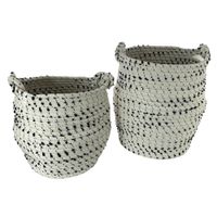 Set de Cestas Blanco 2 Pzas 24x24x29 Cm - Concepts