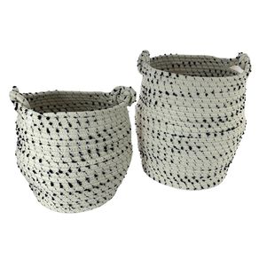 Set de Cestas Blanco 2 Pzas 24x24x29 Cm - Concepts