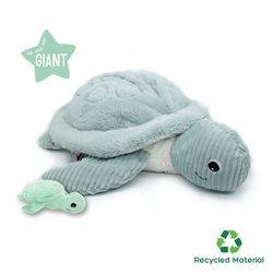 Peluche Mamá y Bebé Tortuga Gigante Menta - Les Ptipotos
