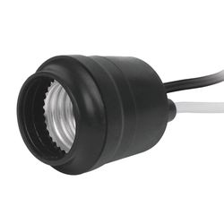 Socket E27 Pvc Negro 660W De Exterior - Volteck
