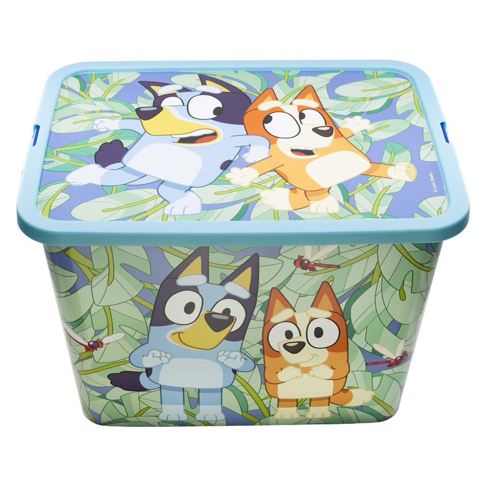 Caja Organizadora Infantil con Cierre Tipo Clic de 23 L Diseño Bluey para Guardar Juguetes…