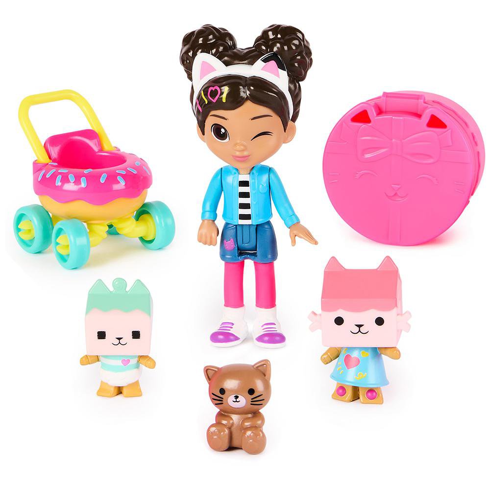 Set de Figuras Gabby's Dollhouse Cuidado de Gatitos con Accesorios Set de Figuras Cuidado…