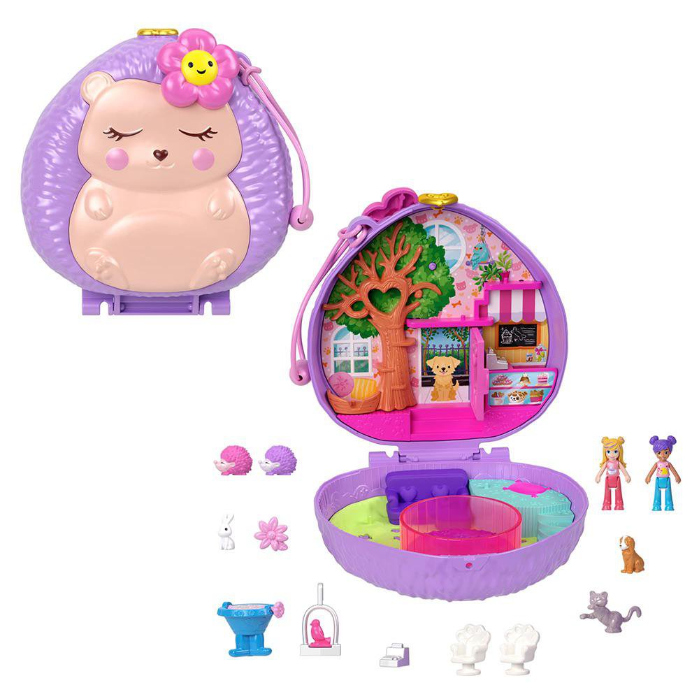Set de Juego Polly Pocket Cafetería de Erizo 4+ Años Polly Pocket Estuche Cafetería de Eri…