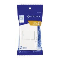 Interruptor de 3 Vías 1.5 Módulos Lisboa Blanco - Volteck