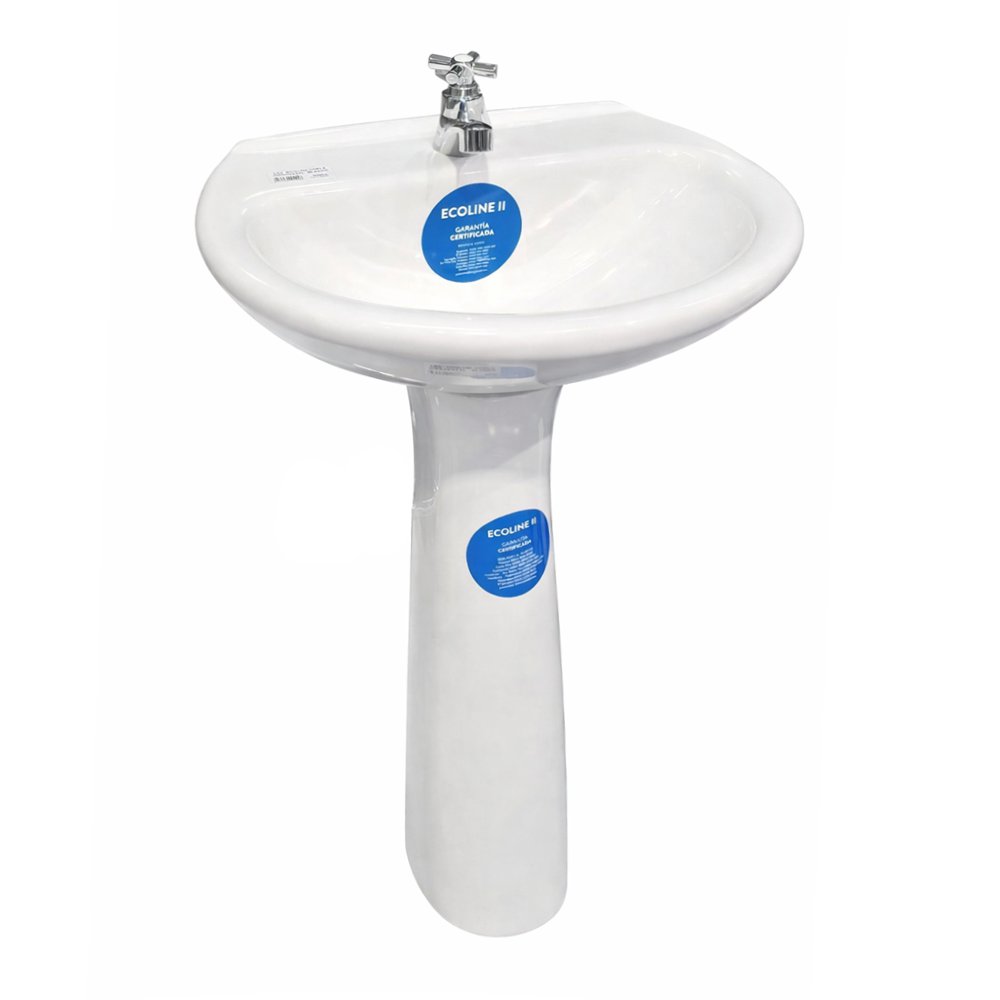 Lavamanos con Pedestal Cerámico Bone Estándar