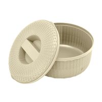 Tortillera con Tapa Beige