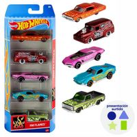 Set de Carros Básicos 5 Piezas Diseños Surtidos